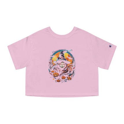 Champion Damen Heritage Cropper T-Shirt mit Halloween-Motiv