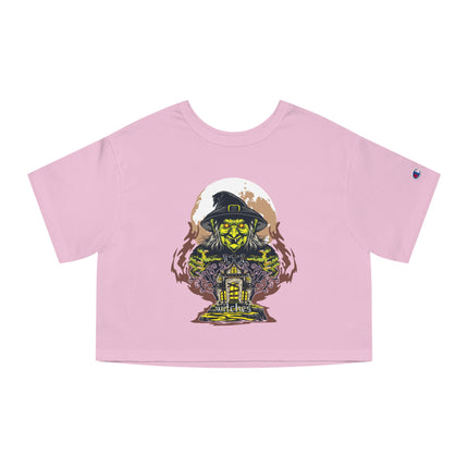 Halloween themed Champion Women's Heritage Cropper T-Shirt