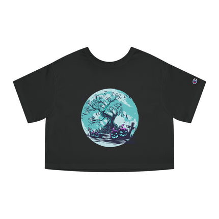 Halloween themed Champion Women's Heritage Cropper T-Shirt