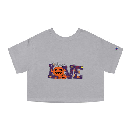 Champion Damen Heritage Cropper T-Shirt mit Halloween-Motiv
