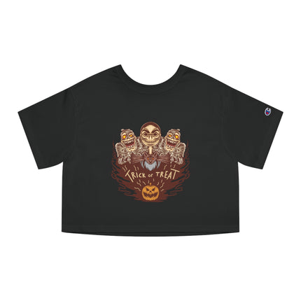 Halloween themed Champion Women's Heritage Cropper T-Shirt