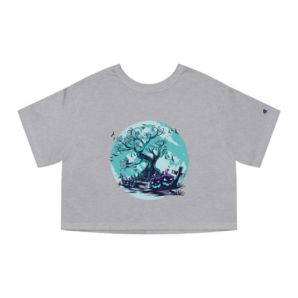 Halloween themed Champion Women's Heritage Cropper T-Shirt