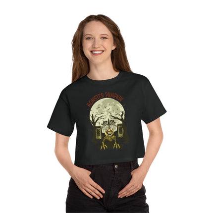 Halloween themed Champion Women's Heritage Cropper T-Shirt