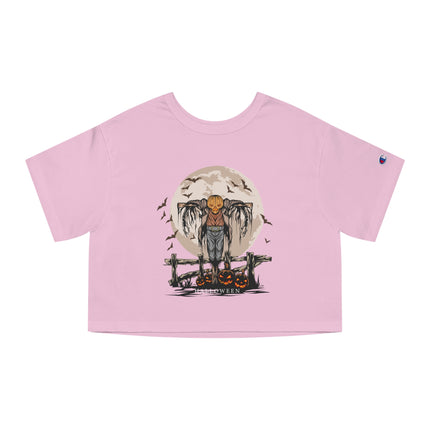 Halloween themed Champion Women's Heritage Cropper T-Shirt