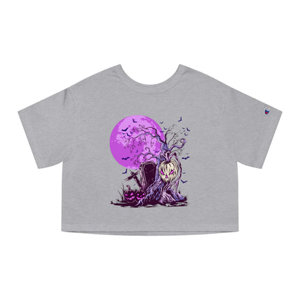 Halloween themed Champion Women's Heritage Cropper T-Shirt