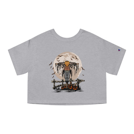 Halloween themed Champion Women's Heritage Cropper T-Shirt