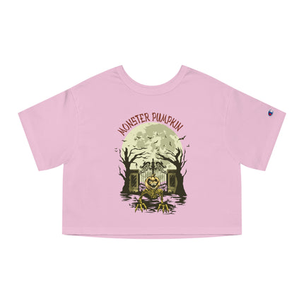 Halloween themed Champion Women's Heritage Cropper T-Shirt