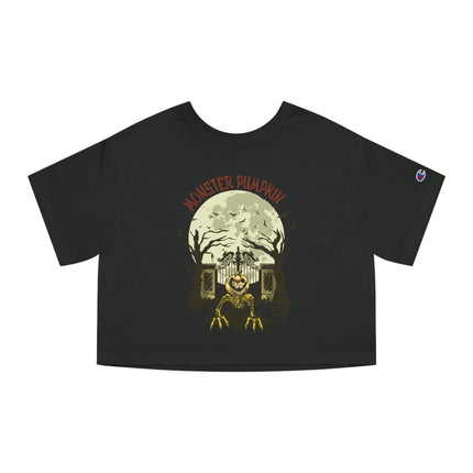 Halloween themed Champion Women's Heritage Cropper T-Shirt
