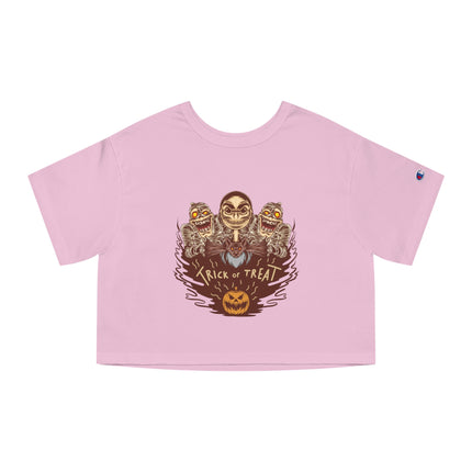 Halloween themed Champion Women's Heritage Cropper T-Shirt