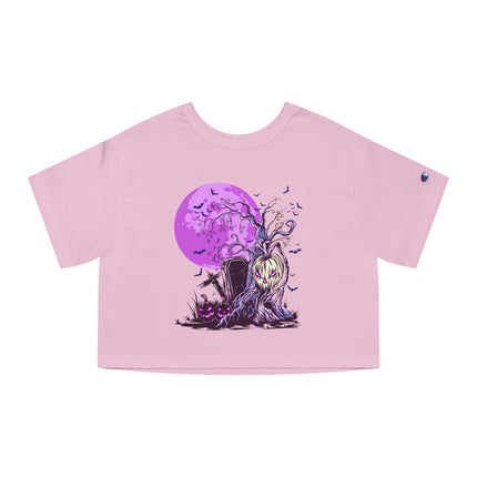 Halloween themed Champion Women's Heritage Cropper T-Shirt
