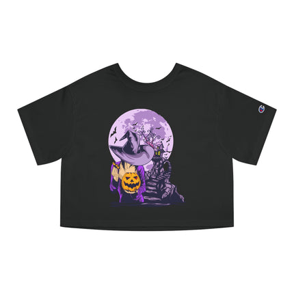 Halloween themed Champion Women's Heritage Cropper T-Shirt