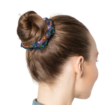 Beautiful House Scenery with pond design themed Scrunchie