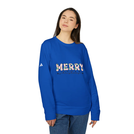 Christmas themed Adidas Unisex Fleece Crewneck Sweatshirt