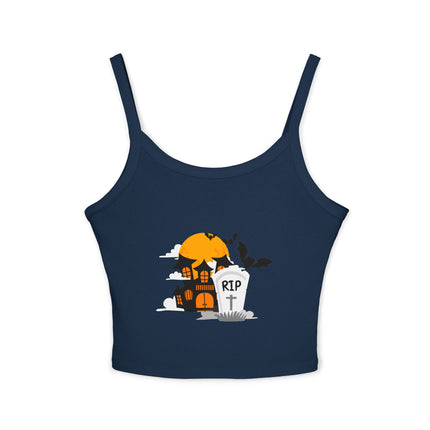 Halloween-Themen Damen Spaghetti Strap Tank Top 