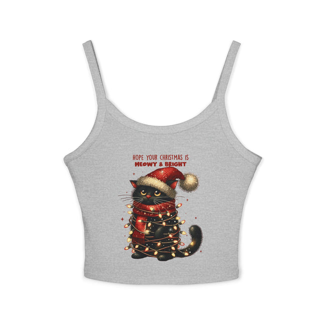 Weihnachtsmotiv Damen Spaghettiträger Tank Top 