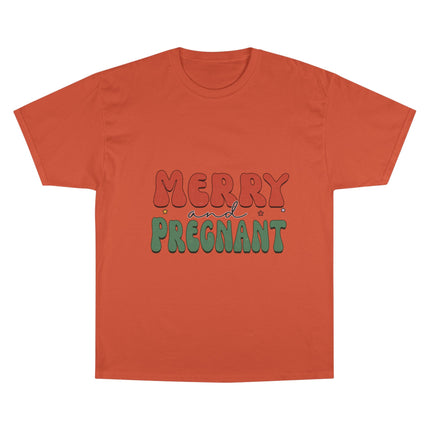 Champion-T-Shirt mit Weihnachtsmotiv