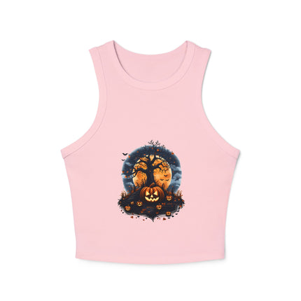 Halloween-Themen Damen Micro Rib Racer Tank Top