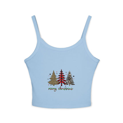 Weihnachtsmotiv Damen Spaghettiträger Tank Top 