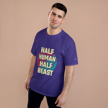 Champion-T-Shirt mit Typografie-Motiv