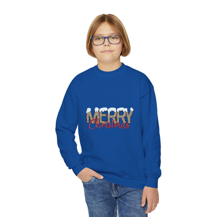 Christmas themed Youth Crewneck Sweatshirt
