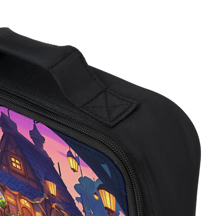 Lunchtasche mit wunderschönem Hausmotiv und Teichmotiv 