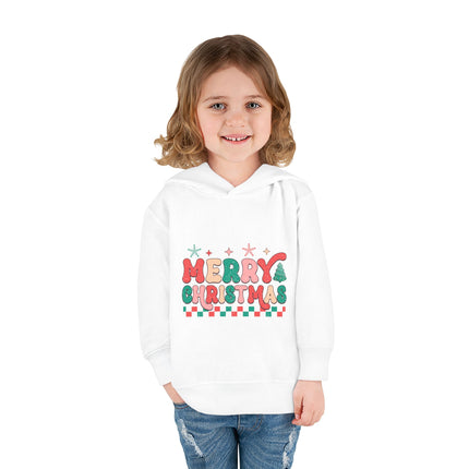 Christmas themed Toddler Pullover Fleece Hoodie