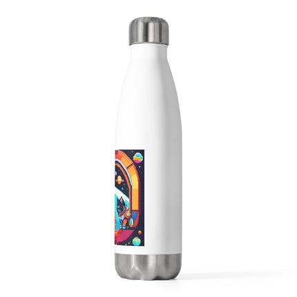 Cats in Space design themed 20oz Insulated Bottle