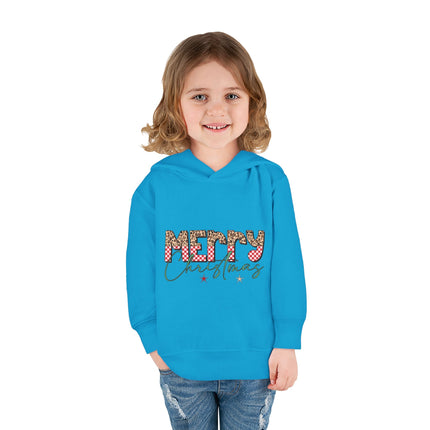 Christmas themed Toddler Pullover Fleece Hoodie