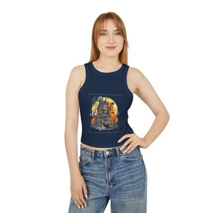 Halloween-Themen Damen Micro Rib Racer Tank Top
