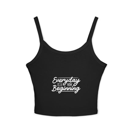 Typografie Themen Damen Spaghetti Strap Tank Top 