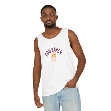 Too Early Tank Top — Cute Morning Chick Graphic Tank