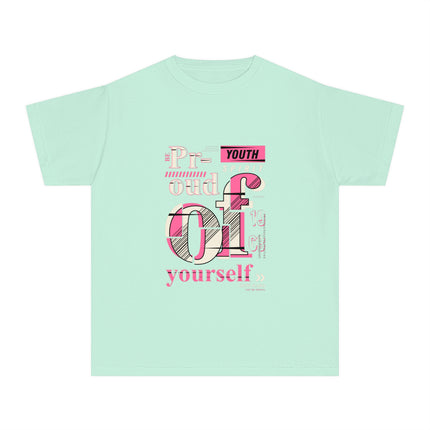 Typography themed Youth Midweight Tee
