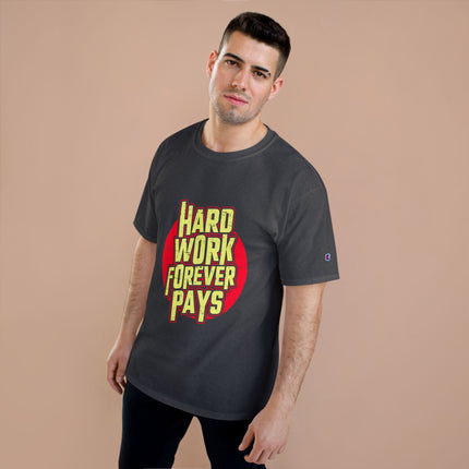 Champion-T-Shirt mit Typografie-Motiv
