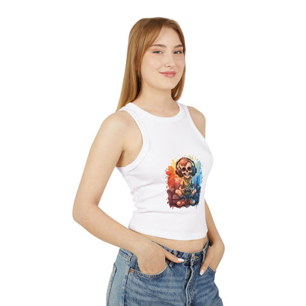 Halloween themed Women's Micro Rib Racer Tank Top