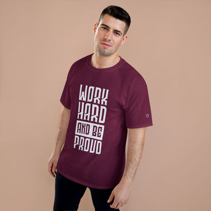 Champion-T-Shirt mit Typografie-Motiv