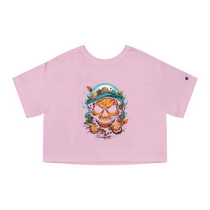Champion Damen Heritage Cropper T-Shirt mit Halloween-Motiv
