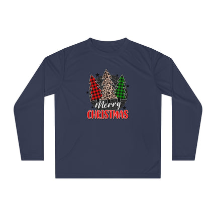 Christmas themed Unisex Performance Long Sleeve Shirt