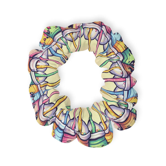 Cute Boba tea and friends design themed Scrunchie