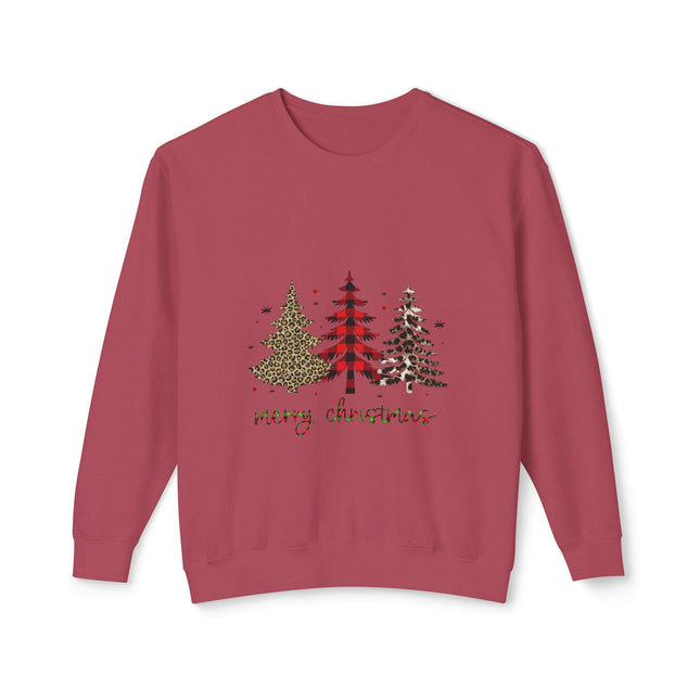 Christmas themed Unisex Lightweight Crewneck Sweatshirt