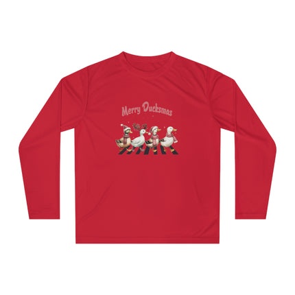 Christmas themed Unisex Performance Long Sleeve Shirt