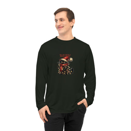 Christmas themed Unisex Performance Long Sleeve Shirt