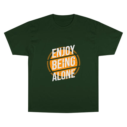 Champion-T-Shirt mit Typografie-Motiv