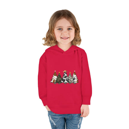 Christmas themed Toddler Pullover Fleece Hoodie
