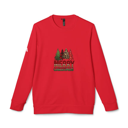 Christmas themed Adidas Unisex Fleece Crewneck Sweatshirt