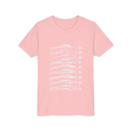 Car Enthusiast themed Youth Short Sleeve Tee