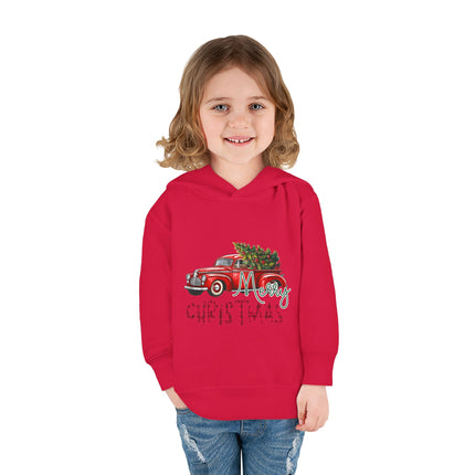 Christmas themed Toddler Pullover Fleece Hoodie