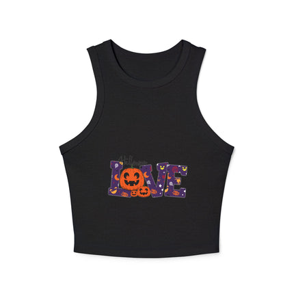 Halloween-Themen Damen Micro Rib Racer Tank Top