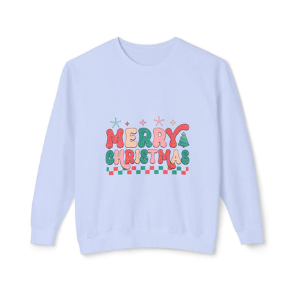 Christmas themed Unisex Lightweight Crewneck Sweatshirt