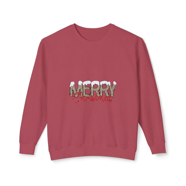 Christmas themed Unisex Lightweight Crewneck Sweatshirt