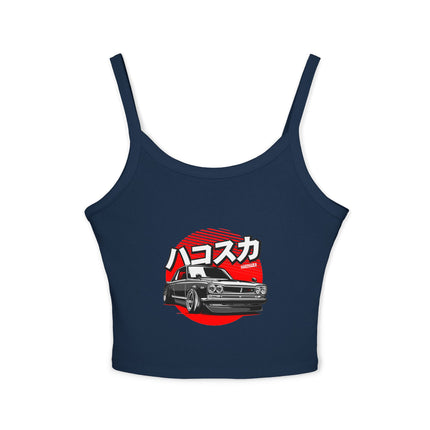 Auto-Enthusiasten Themen Damen Spaghetti Strap Tank Top 